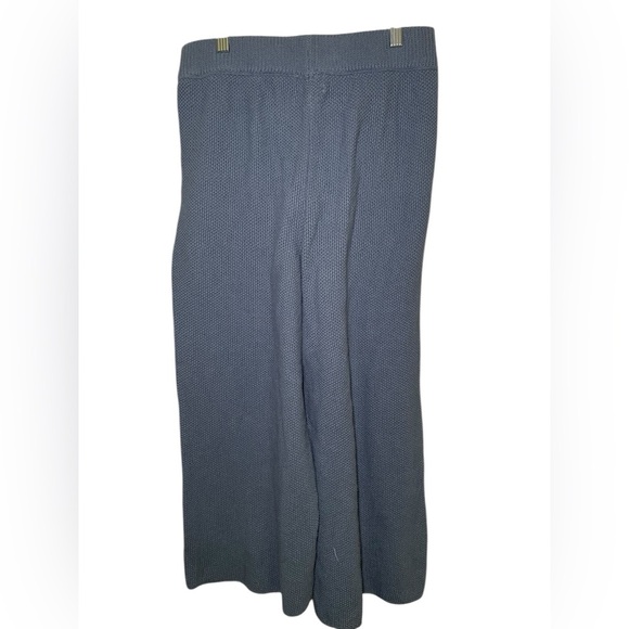 Sister Soul Blue Cotton Linen Blend Knit Vega Lounge Pants Size 2 - Picture 3 of 6